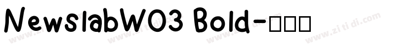 NewslabW03 Bold字体转换